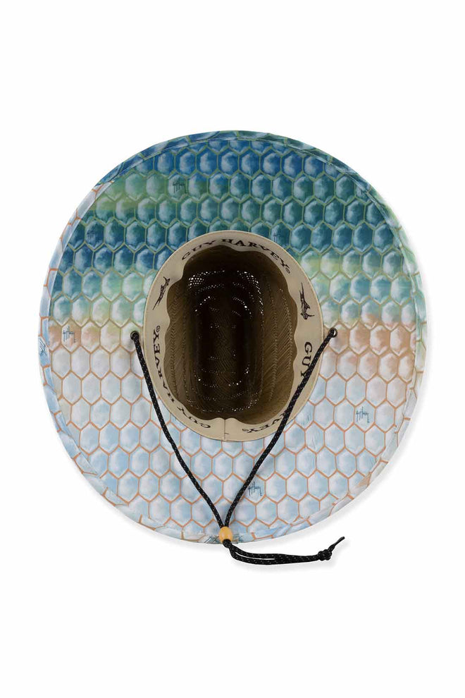 Natural Rush Straw Lifeguard Hat detail