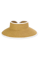 White Paper Braid Rollup Visor