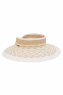 Zoe White Roll Up Visor