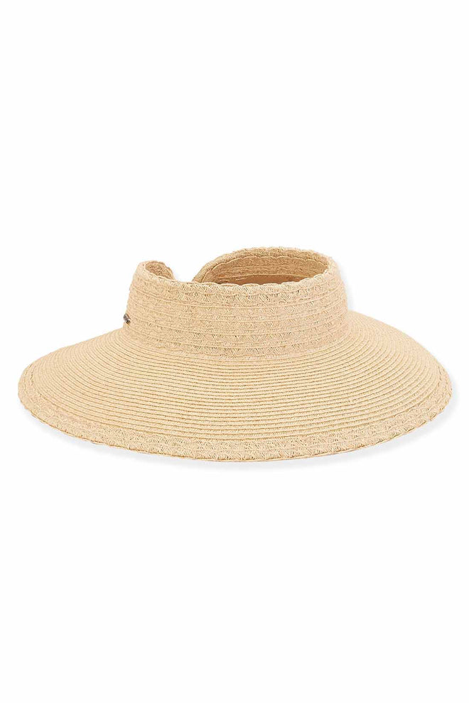 Ruby Natural Roll Up Visor