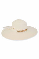 Carina Ivory Paper Braid Floppy Hat