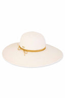 Leo Ivory Paper Braid Floppy Hat