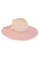 Callie Pink Paper Braid Hat