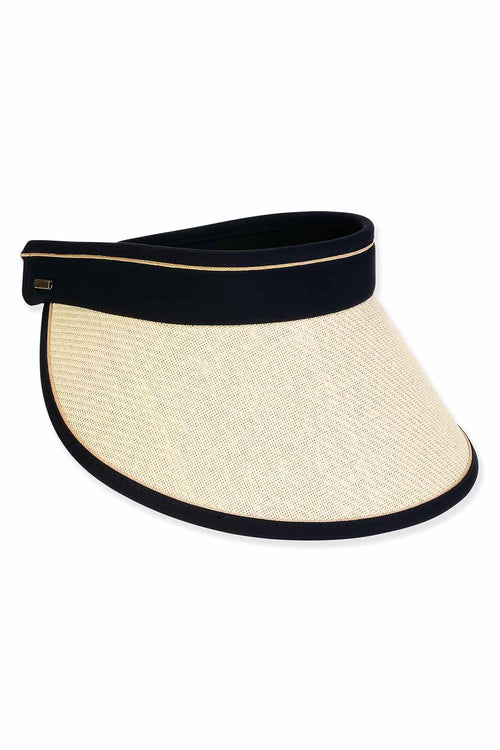Olivia Ecru Packable Visor