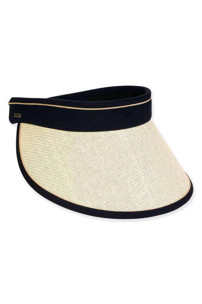Olivia Ecru Packable Visor