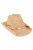 Lillian Natural Raffia Western Hat