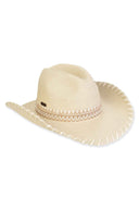 Allie Ecru Paperbraid Western Hat
