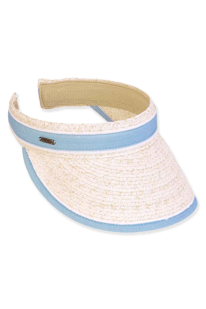 Railey Ivory Blue Visor