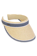 Railey Beige Navy Visor