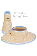 Light Blue Natural Packable Visor packable