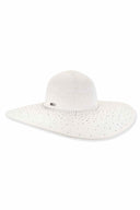 White Paper Braid Floppy Hat