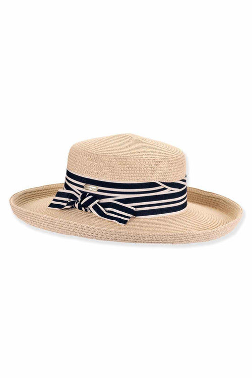 Natural Paper Braid Boater Hat