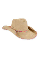 Natural Color Fringes Western Hat