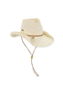 Ivory Gold Charm Western Hat