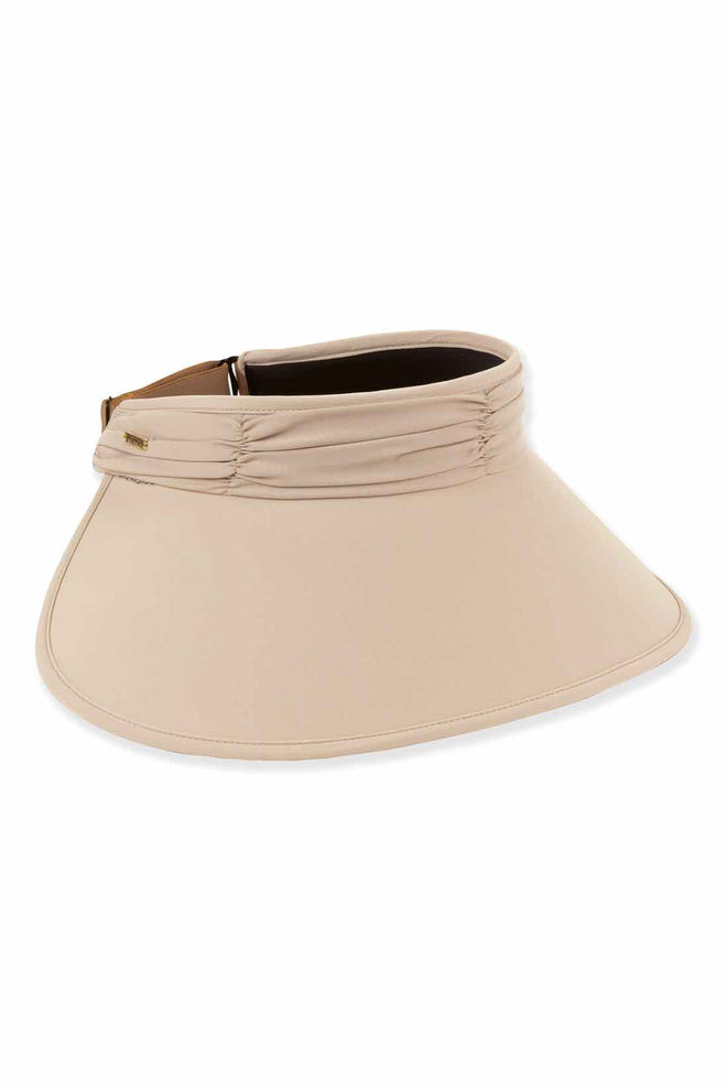 Beige Elastic Band Visor