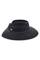 Macy Black Rollup Visor