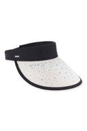 Nora White Paper Braid Visor