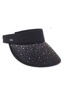 Nora Black Paper Braid Visor