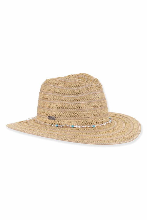 Natural Paper Straw Beads Safari Hat