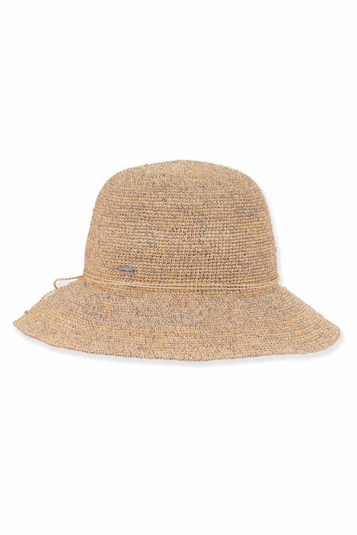 Natural Silver Raffia Bucket Hat