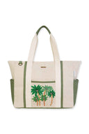 Beaded Palms Tote Bag