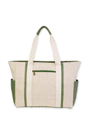Beaded Palms Tote Bag back