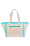 Turquoise Coral Tote Bag back