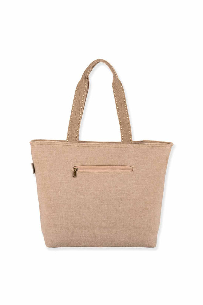 Gold Royal Pineapple Shoulder Tote back