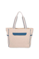 Blue Coral Beaded Tote Bag back