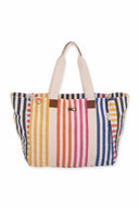 Multi Stripes Shoulder Tote