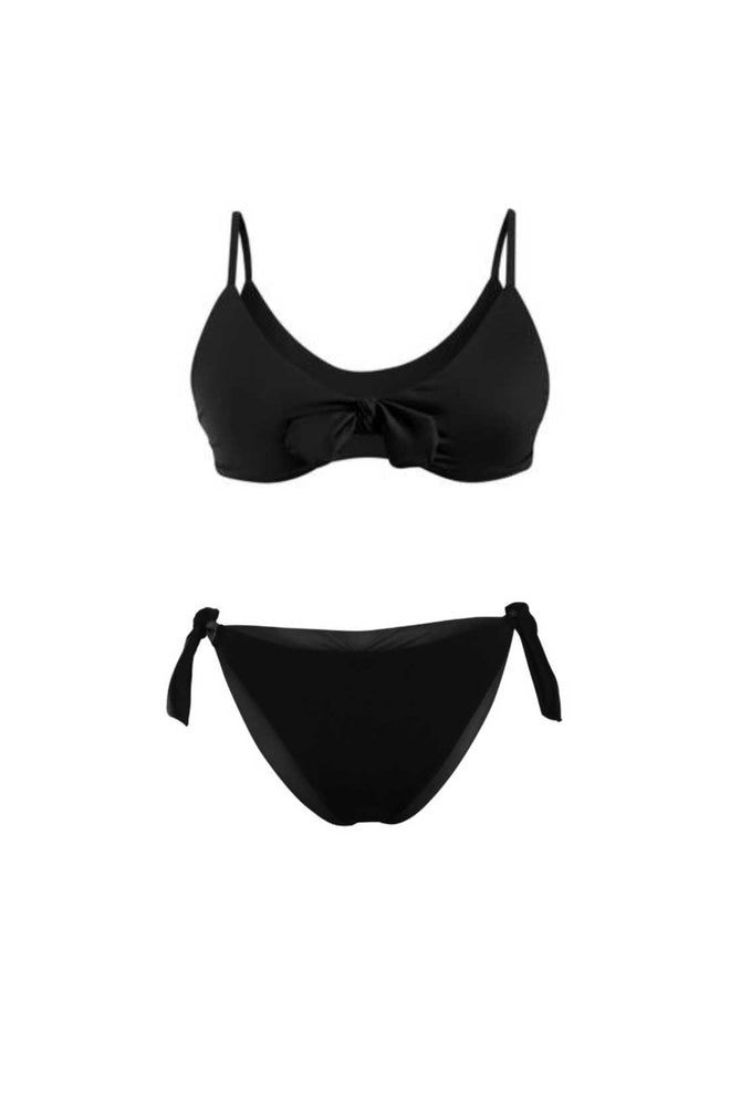 Fiory Black Halter Bikini Set